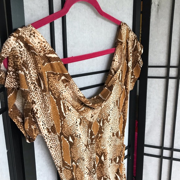 Diane Von Furstenberg Zeke Snakeskin Dress Sz8 - Picture 3 of 9